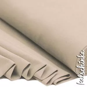 Elastischer Bündchenstoff dunkelbeige mit glatter Struktur