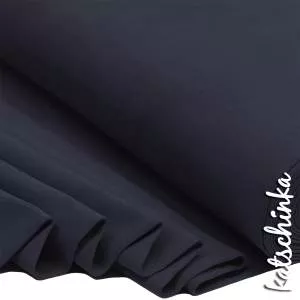 Bündchenstoff dunkelblau als elastische Schlauchware Meterware