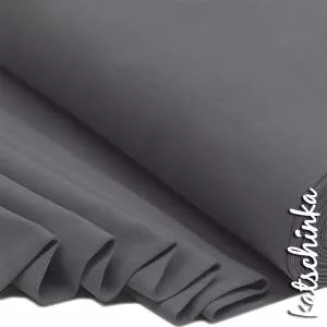 Bündchenstoff dunkelgrau als elastische Schlauchware Meterware