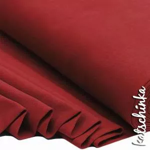 Bündchenstoff dunkelrot als elastische Schlauchware Meterware