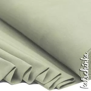 Bündchenstoff dustygrün als elastische Schlauchware Meterware