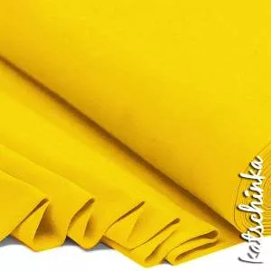 Bündchenstoff gelb als elastische Schlauchware Meterware