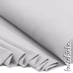 Bündchenstoff hellgrau als elastische Schlauchware Meterware