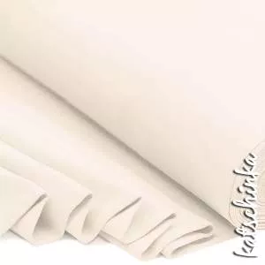 Bündchenstoff naturellbeige als elastische Schlauchware Meterware
