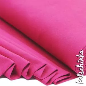 Bündchenstoff pink als elastische Schlauchware Meterware