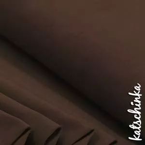 Bündchenstoff schokobraun als elastische Schlauchware Meterware