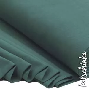 Bündchenstoff smaragd als elastische Schlauchware Meterware