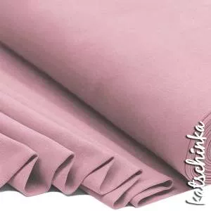 Bündchenstoff vintage rosa als elastische Schlauchware Meterware