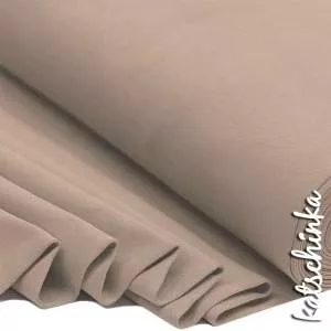 Bündchenstoff warmes taupe als formstabile Schlauchware