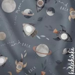 Baumwolljersey Stoff mit Dinosaurier Motiv in Naturtönen auf ecru Hintergrund – Kinderstoff als Meterware zum Nähen von Baby- und Kinderkleidung