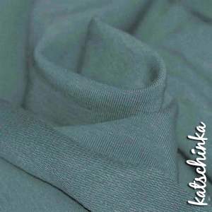 Sommersweat Stoff altgrün als Meterware – elastischer French Terry Sweatstoff