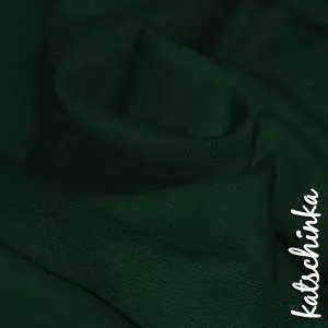 Sommersweat Stoff dunkelgrün als Meterware – elastischer French Terry Sweatstoff