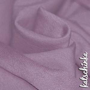 Sommersweat Stoff dusty flieder nude als Meterware – elastischer French Terry Sweatstoff