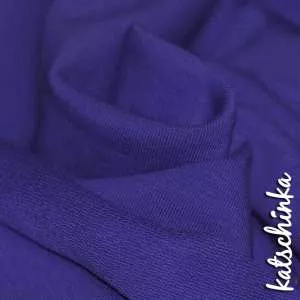 Sommersweat Stoff kobalt als Meterware – elastischer French Terry Sweatstoff