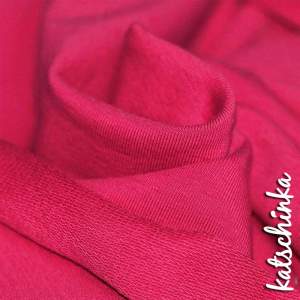 Sommersweat Stoff pink als Meterware – elastischer French Terry Sweatstoff