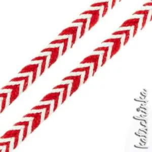 Fischgrät Baumwoll-Kordel 10 mm – Hochwertiges Hoodieband für Kleidung & Taschen