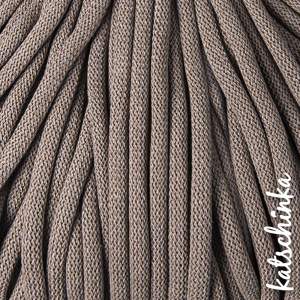 Strickschlauch coffee Baumwollkordel 10mm für Hoodie