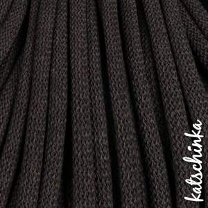 Strickschlauch espresso Baumwollkordel 10mm für Hoodie