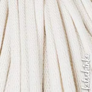 Strickschlauch ecru Baumwollkordel 10mm für Hoodie