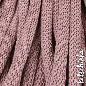 Strickschlauch mauve Baumwollkordel 10mm für Hoodie