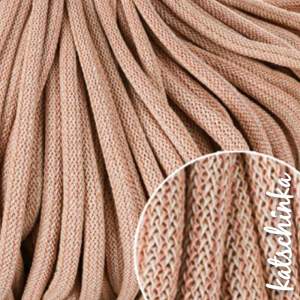 Strickschlauch peach-shake Baumwollkordel 10mm für Hoodie