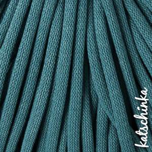 Strickschlauch teal Baumwollkordel 10mm für Hoodie
