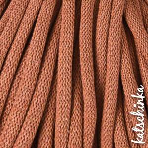 Strickschlauch teracotta Baumwollkordel 10mm für Hoodie